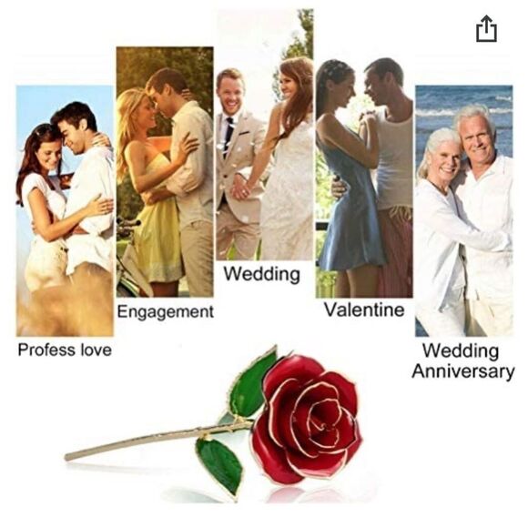 🌹24K Gilded Rose-perfect gift🌹 - Picture 5 of 8